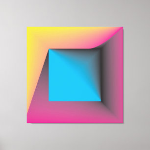 Impressão Em Tela jogo quadrado cor pastel