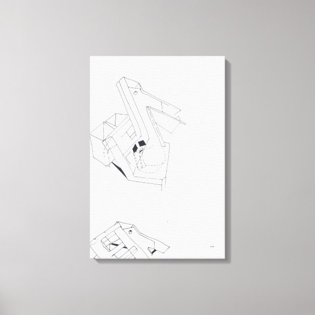 Impressão Em Tela Jogos do Edifício Jeux de Construção Desenho 4 C (Frente)