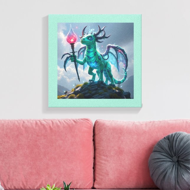 Impressão Em Tela Johann, der Blitzdrache (Insitu(Sala de estar))