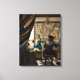 Impressão Em Tela Johannes Vermeer - A Alegoria da Pintura