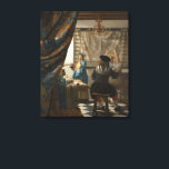 Impressão Em Tela Johannes Vermeer, A Arte Da Pintura<br><div class="desc">Johannes Vermeer, Jan Vermeer van Delft - A Arte Da Pintura, 1666-1668.</div>