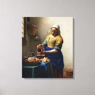 Impressão Em Tela Johannes Vermeer - A Leiteira
