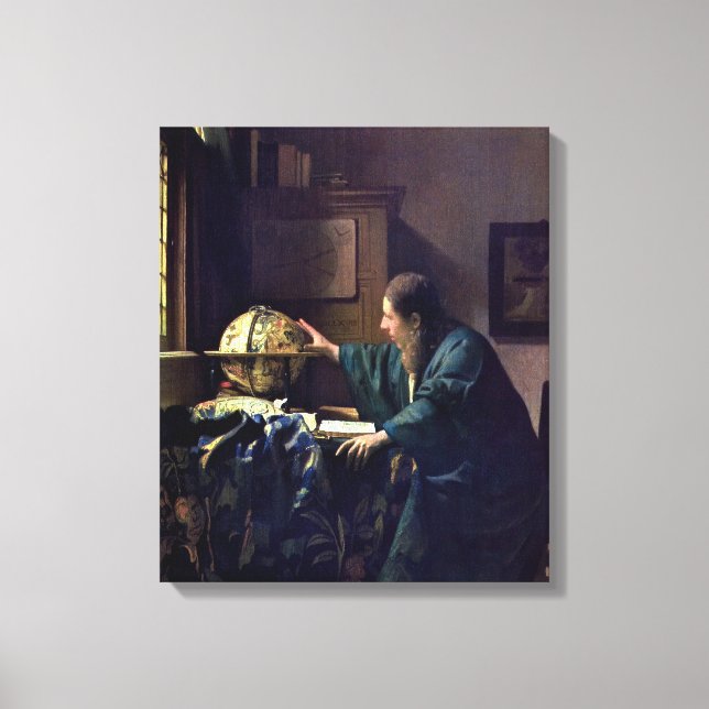 Impressão Em Tela Johannes Vermeer - O Astronomer (Frente)