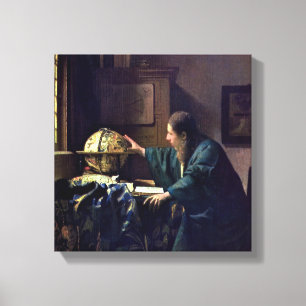 Impressão Em Tela Johannes Vermeer - O Astrônomo