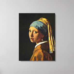 Impressão Em Tela Johannes Vermeer - Rapariga com um Ouriço de Pérol