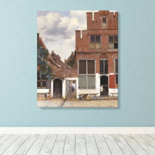Impressão Em Tela Johannes Vermeer, Visão Das Casas Em Delft