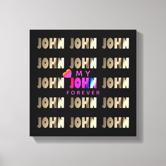 Impressão Em Tela John (Frente)