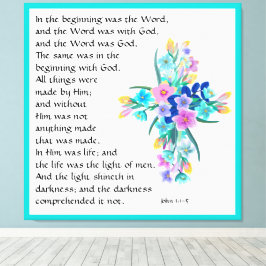 Impressão Em Tela John 1:1-5
