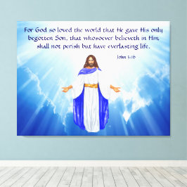 Impressão Em Tela John 3:16