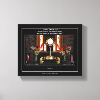 Impressão Em Tela John 6:35 Eucarista "Eu sou o Pão da Vida..."