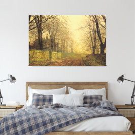 Impressão Em Tela John Atkinson Grimshaw - A Folha Seca e Amarela