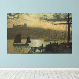 Impressão Em Tela John Atkinson Grimshaw - Abadia e Igreja de Whitby