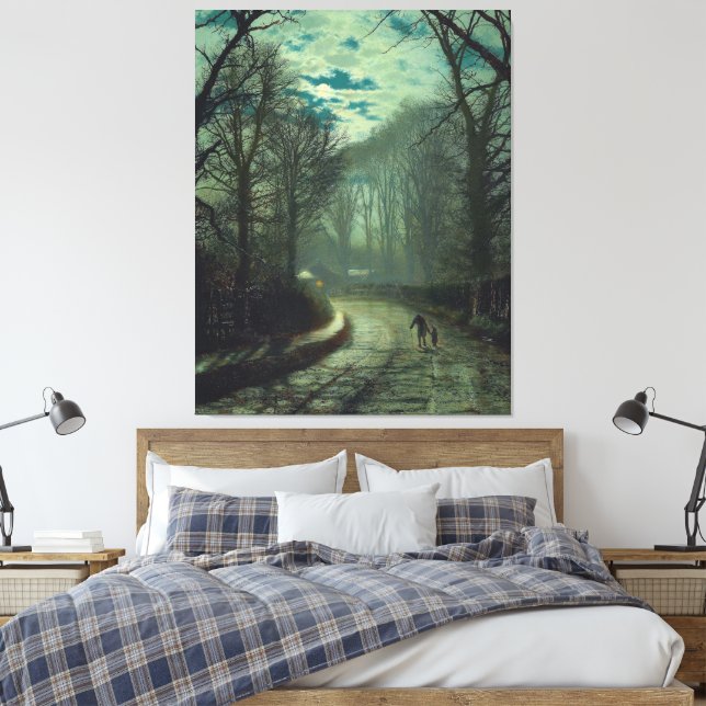Impressão Em Tela John Atkinson Grimshaw - Chegando em casa (Insitu(Quarto))