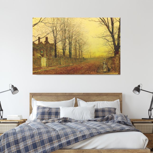 Impressão Em Tela John Atkinson Grimshaw - Glória de Outono  (Insitu(Quarto))