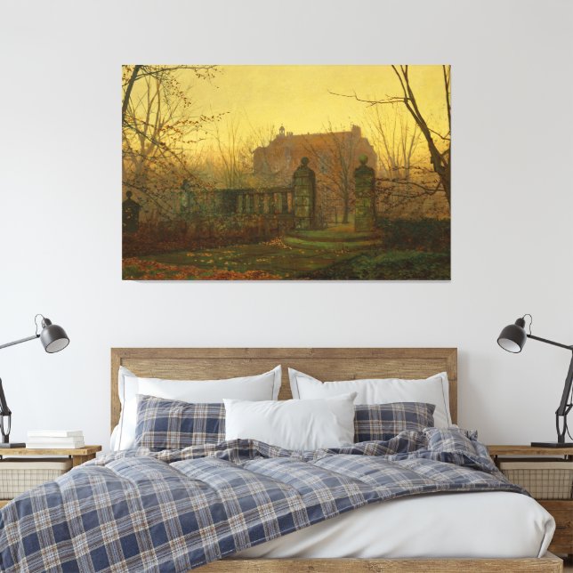 Impressão Em Tela John Atkinson Grimshaw - Manhã de Outono (Insitu(Quarto))