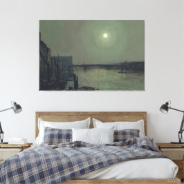 Impressão Em Tela John Atkinson Grimshaw - Ponte Southwark ao Luar