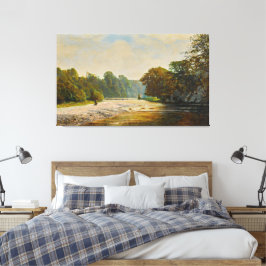 Impressão Em Tela John Atkinson Grimshaw - Stepping Stones, Bolton 