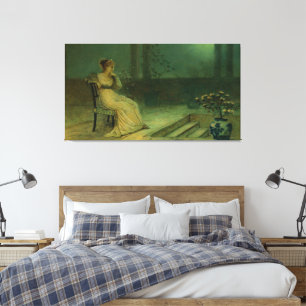 Impressão Em Tela John Atkinson Grimshaw - Uma Donzela Clássica Sent