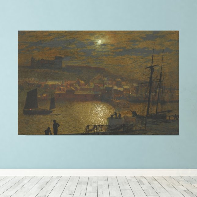 Impressão Em Tela John Atkinson Grimshaw - Whitby From Scotch Head (Insitu(piso de madeira))