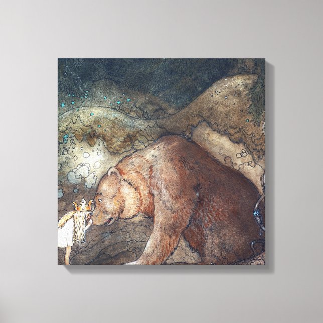 Impressão Em Tela John Bauer Pobre Little Basse (Frente)