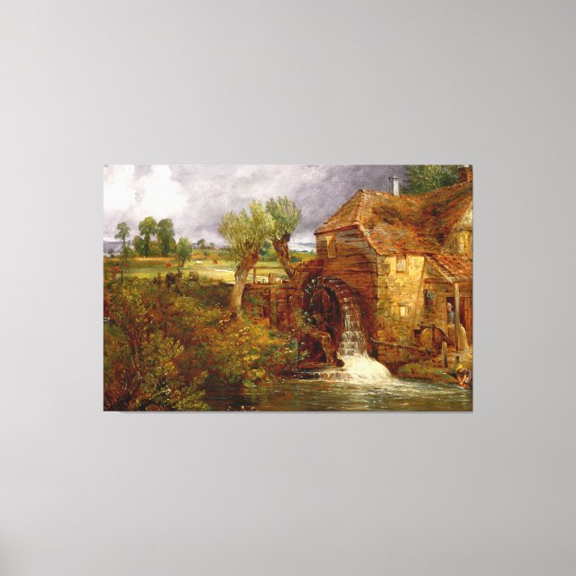 Impressão Em Tela JOHN CONSTABLE A Mill at Gillingham no Dorset 1826 (Frente)