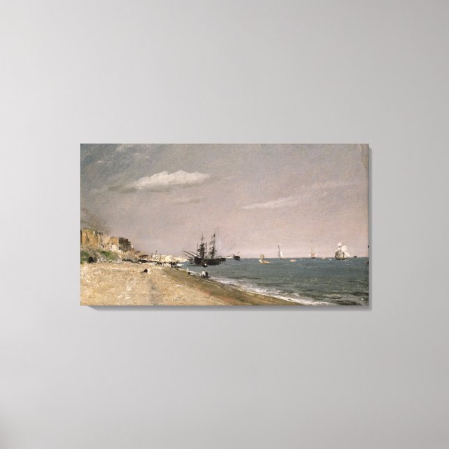 Impressão Em Tela John Constable | Brighton Beach com colliers, 182 (Frente)