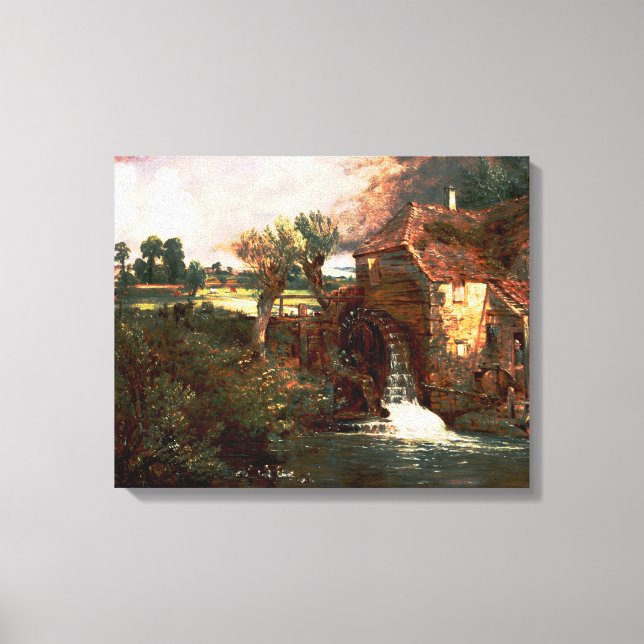 Impressão Em Tela John Constable - Parham Mill (Modificado) (Frente)