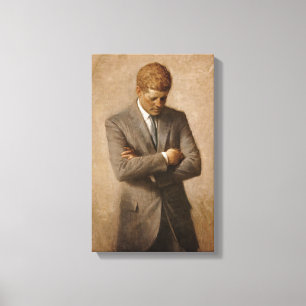 Impressão Em Tela John F. Retrato Kennedy