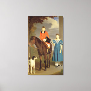 Impressão Em Tela John Gubbins Newton e sua irmã Mary, 1832-33 (