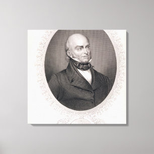 Impressão Em Tela John Quincy Adams