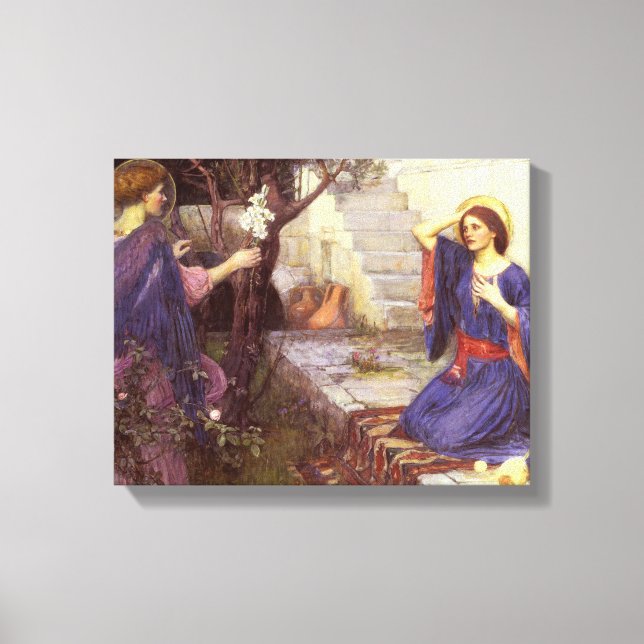 Impressão Em Tela John William Waterhouse - A Comunicação (Frente)