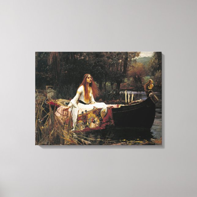 Impressão Em Tela John William Waterhouse A Senhora De Shalott (Frente)