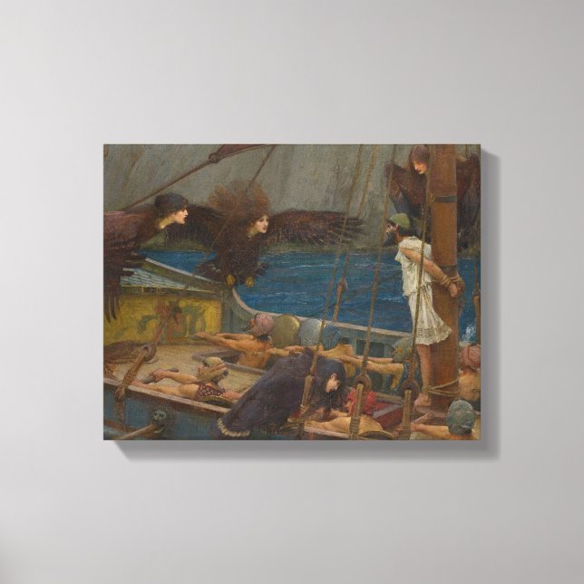 Impressão Em Tela John William Waterhouse - Ulysses e as Sirens (Frente)