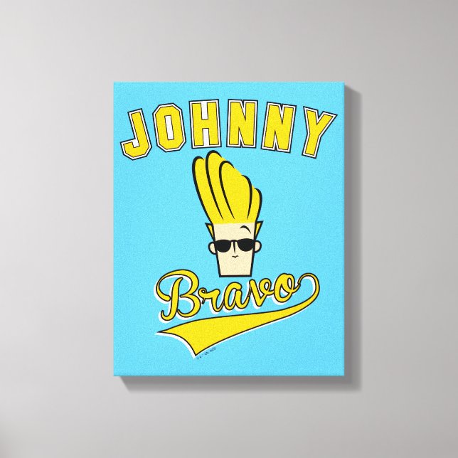 Impressão Em Tela Johnny Bravo Collegiate Graphic (Frente)