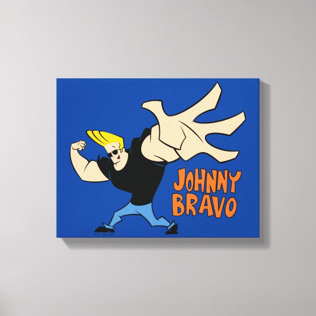 Impressão Em Tela Johnny Bravo Iconic Pose (Frente)