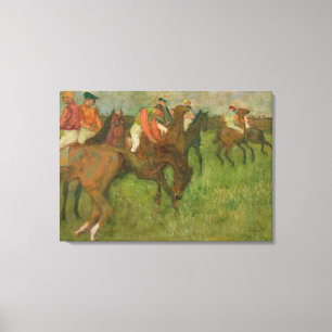 Impressão Em Tela Jóqueis de Edgar Degas , 1886-90
