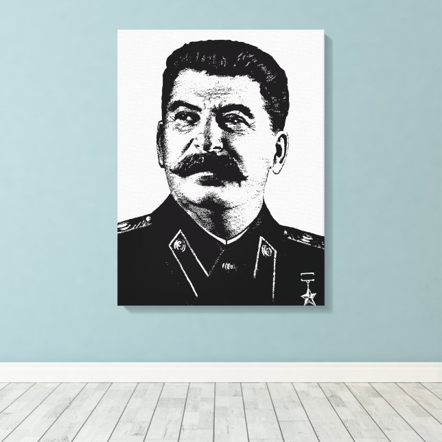 Impressão Em Tela Joseph Stalin, USSR, CCCP, Soviet Union, Communism (Insitu(piso de madeira))