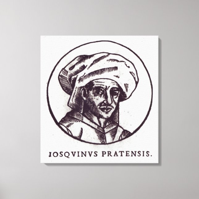 Impressão Em Tela Josquin des Pres (Frente)