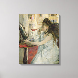 Impressão Em Tela Jovem mulher que pulveriza sua cara, 1877