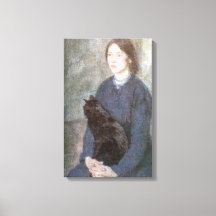 Jovem Segurando um Gato Negro (por Gwen John)