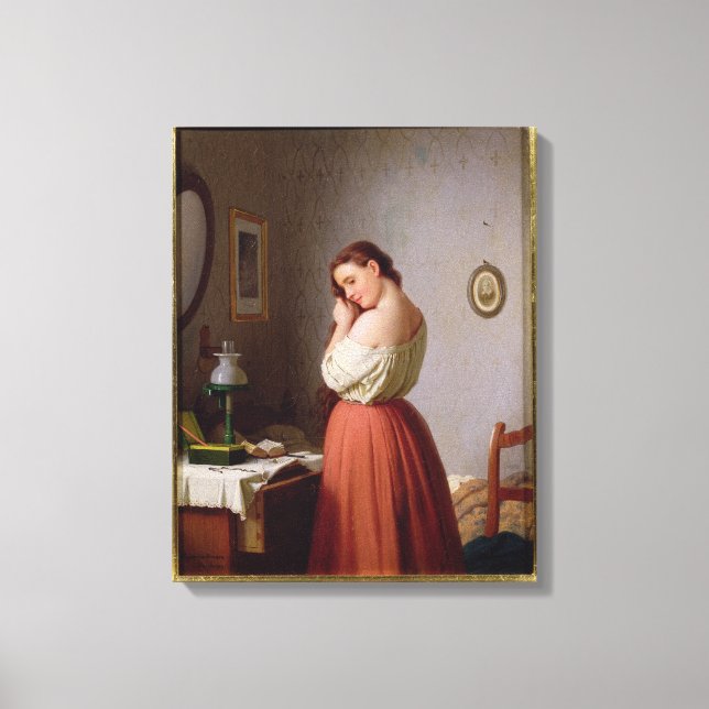 Impressão Em Tela Jovens jogando seu cabelo (Frente)