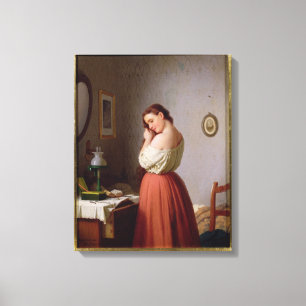 Impressão Em Tela Jovens jogando seu cabelo