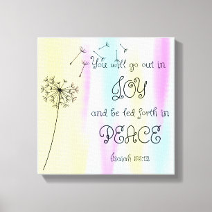 Impressão Em Tela Joy e Peace Wall Art
