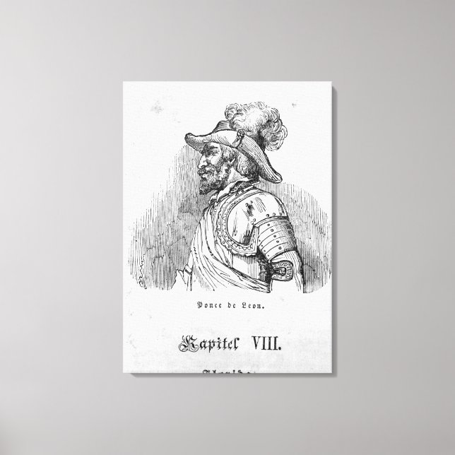 Impressão Em Tela Juan Ponce de Leon (Frente)