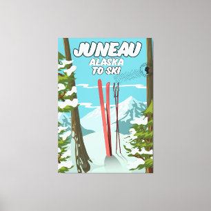 Impressão Em Tela Juneau Alaska Para Ski