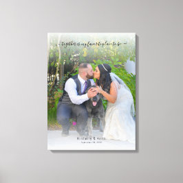 Impressão Em Tela Juntos é o meu lugar favorito para ser Casado