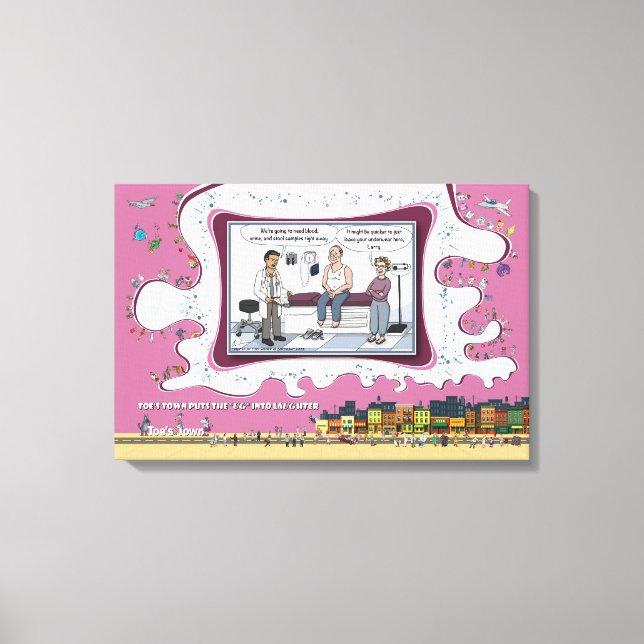 Impressão Em Tela Just Leave Your Underwear | Get Well 24x16 (Frente)