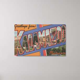 Impressão Em Tela Kalamazoo, Michigan - grandes cenas da letra