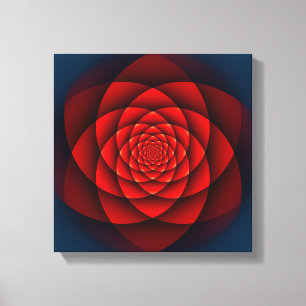 Impressão Em Tela Kaleidoscope ROSA vermelho + a sua ideia