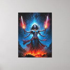 Impressão Em Tela Kali Ascendente